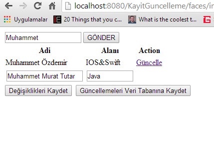 Alanını Java Olarak Değiştirip Değişiklikleri Kaydet Butonuna tıklıyoruz. 